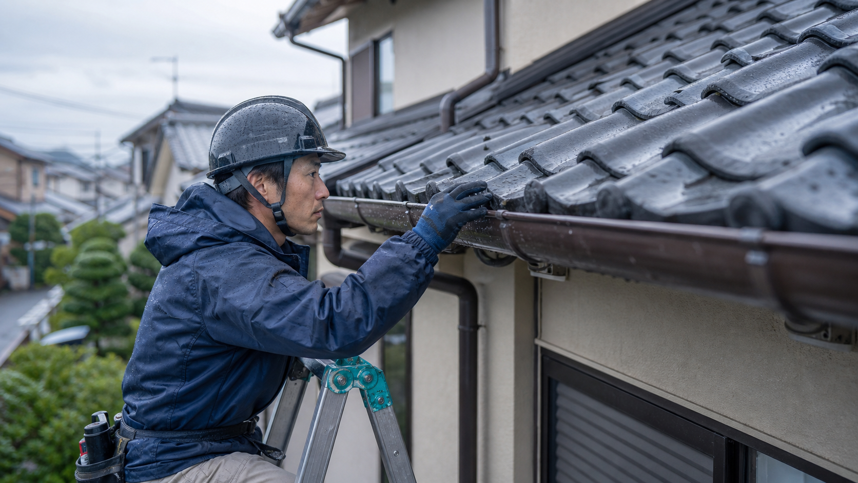 雨漏り箇所の外観